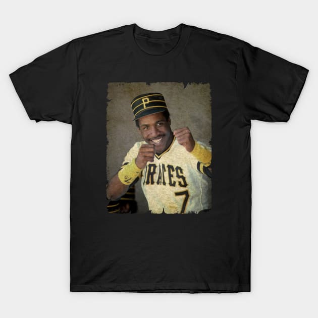 Barry Bonds in Pittsburgh Pirates T-Shirt by SOEKAMPTI